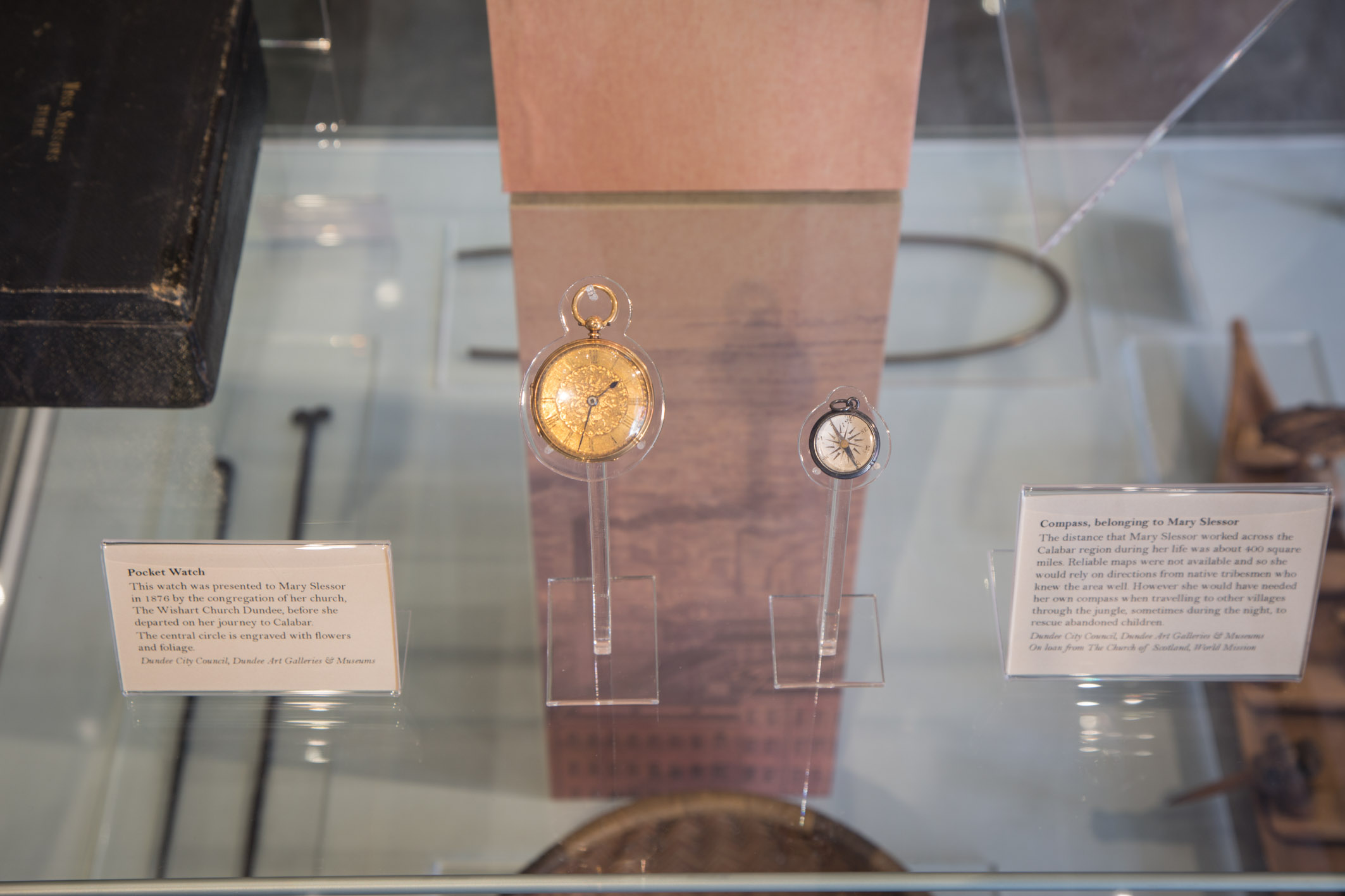 Mary Slessor's pocket watch and compass